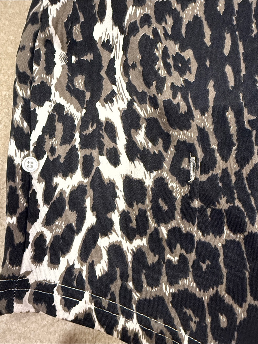 Leopard Print Short Sleeve Top - Picture 7 of 10